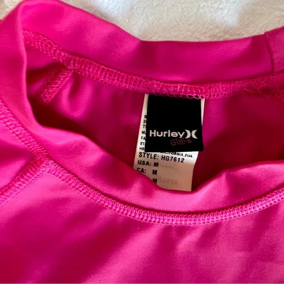 Pink Hurley Swim Rash Guard - Picture 3 of 3